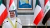 Kuwait's Foreign Minister Salem Abdullah al-Jaber al-Sabah speaks during a press conference with his counterpart from Iraq in Baghdad on July 30, 2023.