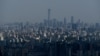This picture shows a skyline of the Central Business District in Beijing on April 30, 2023. 