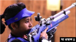 ভারতের জাতীয় শ্যুটিং দলে পশ্চিমবঙ্গ থেকে বাঙালি শ্যুটার মেহুলি ঘোষ। (ফাইল ছবি) 