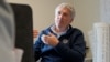 Thomas Nilsen, editor of the Barents Observer, speaks in the newsroom of the online newspaper in Kirkenes, Norway, near the Russian-Norwegian border, on July 6, 2023.