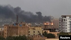 Sudan xalqaro aerporti hududidagi portlash, 17-aprel, 2023.