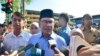 Malaysian Prime Minister Anwar Ibrahim speaks to media after he cast his ballot during the election at a polling station in Seberang Perai, Penang state, Malaysia, Aug. 12, 2023. 