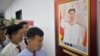 In this photo taken in Pyongyang, North Korea, on July 19, 2023, people visit the National Photo Exhibition, which was opened at the People's Palace of Culture to celebrate the 70th anniversary of the end of the Korean War.