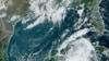 This image obtained from the National Oceanic and Atmospheric Administration (NOAA), shows tropical Storm Idalia (bottom right) approaching Cuba on August 28, 2023.