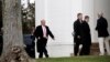 U.S. President-elect Donald Trump walks to the Lamington Presbyterian Church to attend Sunday services in Bedminster, New Jersey, Nov. 20, 2016. 