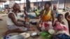 People displaced by flooding are seen at Bangula evacuation camp, in Nsanje, Malawi, March 12, 2019.