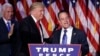 FILE - In this Nov. 9, 2016, file photo, President-elect Donald Trump, left, stands with Republican National Committee Chairman Reince Priebus during an election night rally in New York. 
