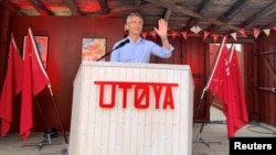 NATO Bosh kotibi Yens Stoltenberg, Utoya, Norvegiya, -avgust, 2022 
