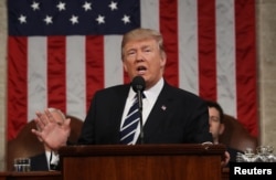 Prezident Tramp Kongressga murojaat qilmoqda