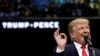 Republican U.S. presidential nominee Donald Trump speaks at a campaign rally in Wilkes-Barre, Pennsylvania, October 10, 2016. 