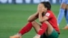 Morocco's Sakina Ouzraoui reacts following the Women's World Cup last-16 soccer match between France and Morocco in Adelaide, Australia, on Aug. 8, 2023.