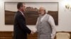 U.S. Defense Secretary Ash Carter meets with India Prime Minister Narendra Modi to discuss the progress on U.S.-India defense relationship, in New Delhi, India, April 12, 2016.