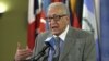 Lakhdar Brahimi, Joint Special Representative of the United Nations and the League of Arab States for Syria, answers media questions after consultations at U.N. headquarters, Nov. 29, 2012.