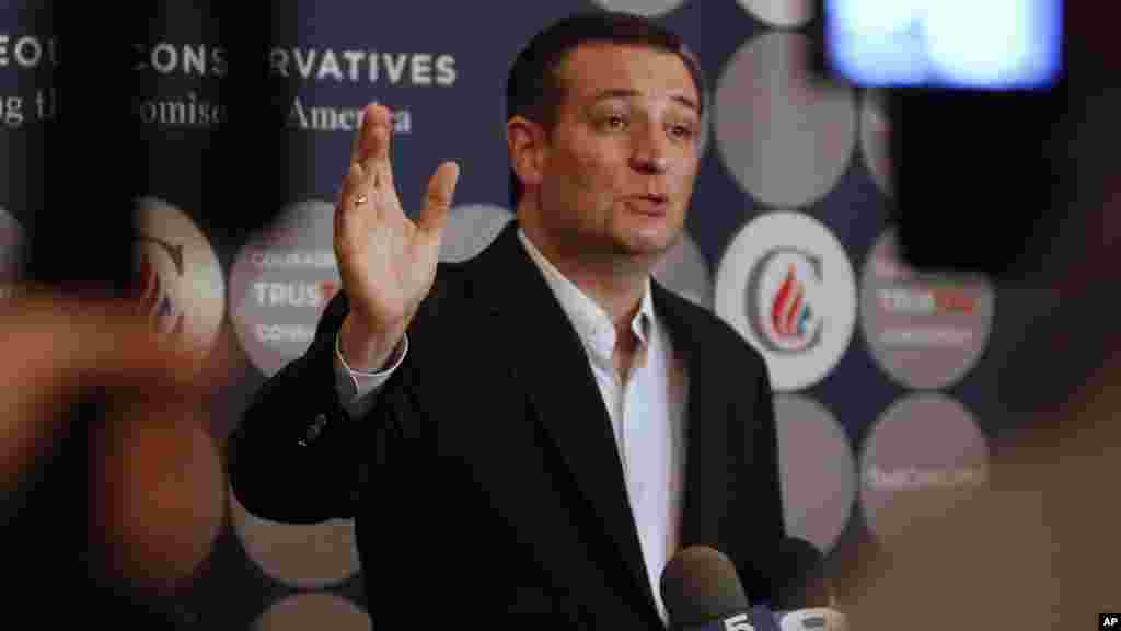 Respublikachilardan da&#39;vogar, Texas shtati senatori Ted Kruz.