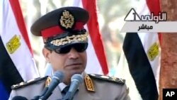Tư lệnh quân đội Ai Cập Abdel Fattah el-Sissi.