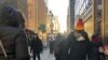 La ciudad de Nueva York también amaneció congelada el jueves. Se espera que las condiciones del clima cambien para el fin de semana.[Foto: Celia Mendoza, VOA].